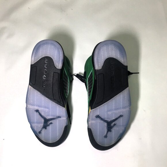 🛑Nike AIR JORDAN 5➕🆒 SNEAKERS Apple Green SHOES Oregon Duck Retro 💸BUY NOW‼️ - Picture 10 of 16